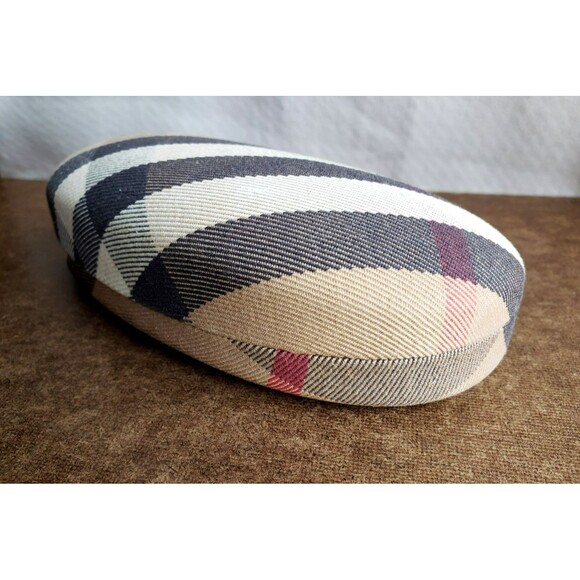 BURBERRY NOVA CHECK Eyeglasses / Sunglasses Hard Case PLAID Clamshell EMPTY CASE - Picture 5 of 16